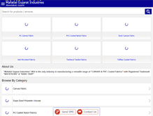 Tablet Screenshot of mafatlalgujarat.com